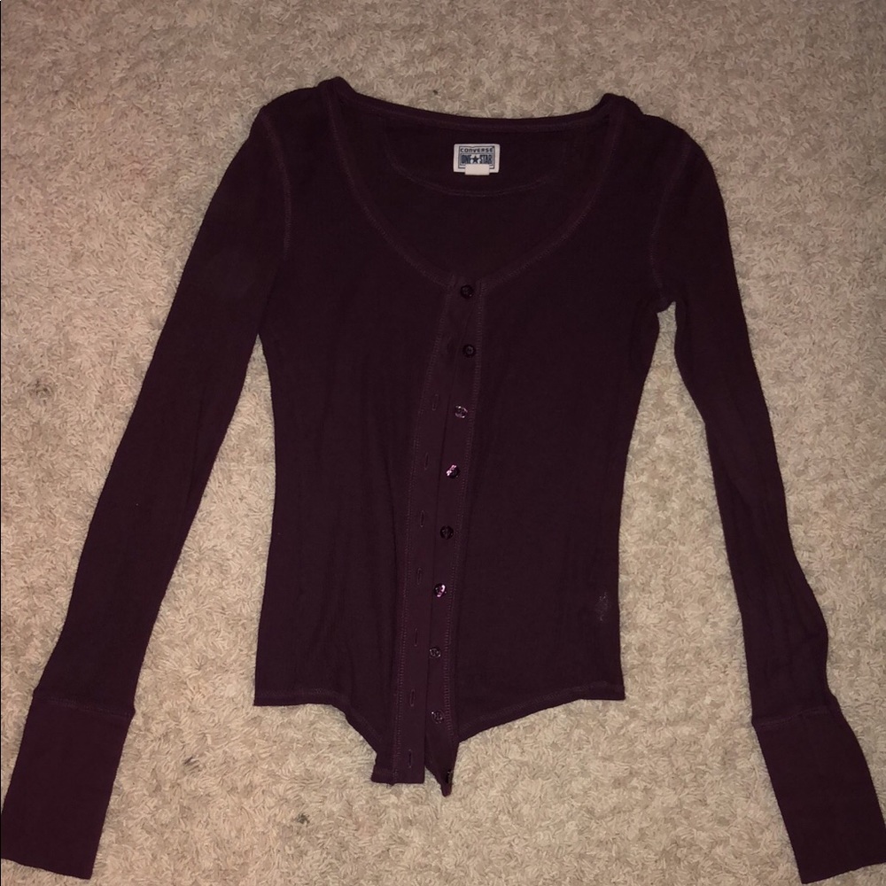 Button down sweater